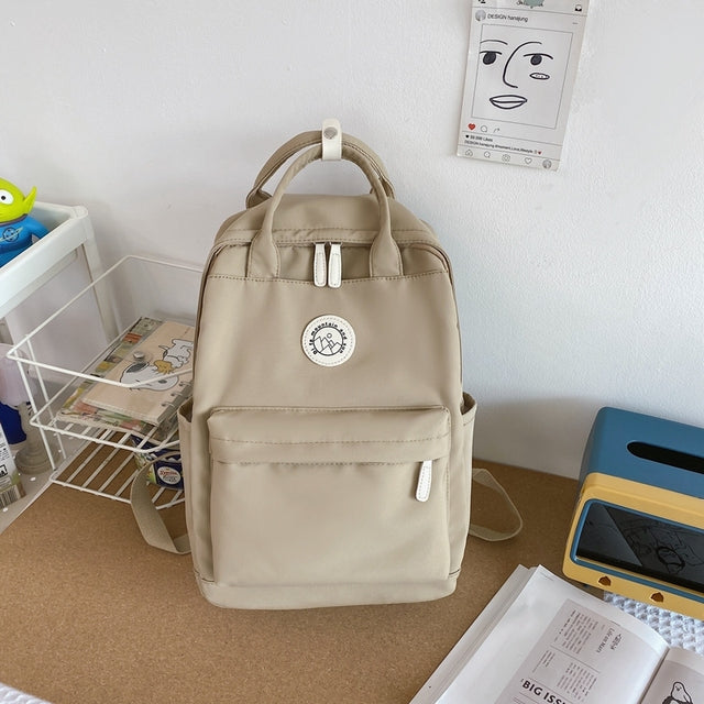 Waterproof Nylon Women Backpack for Travel and School