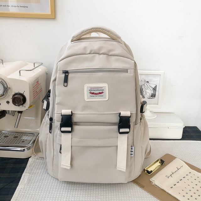 Waterproof Nylon Women's Backpack for School and Travel