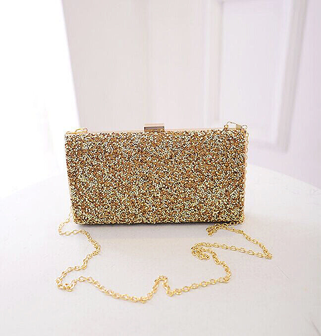 Rhinestone Evening Clutch with Satin Lining