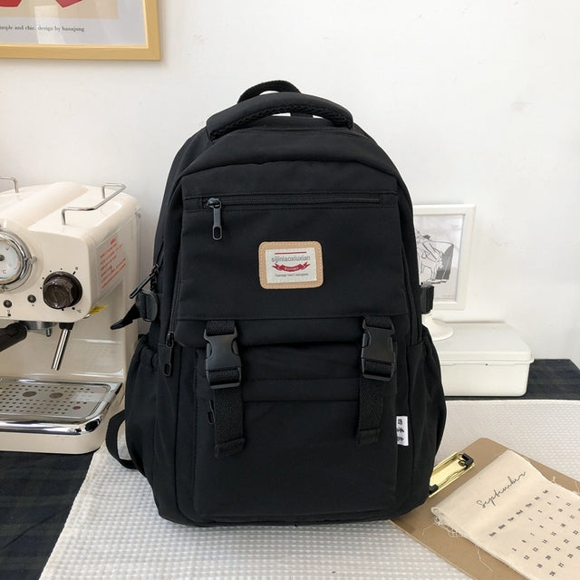 Waterproof Nylon Women's Backpack for School and Travel