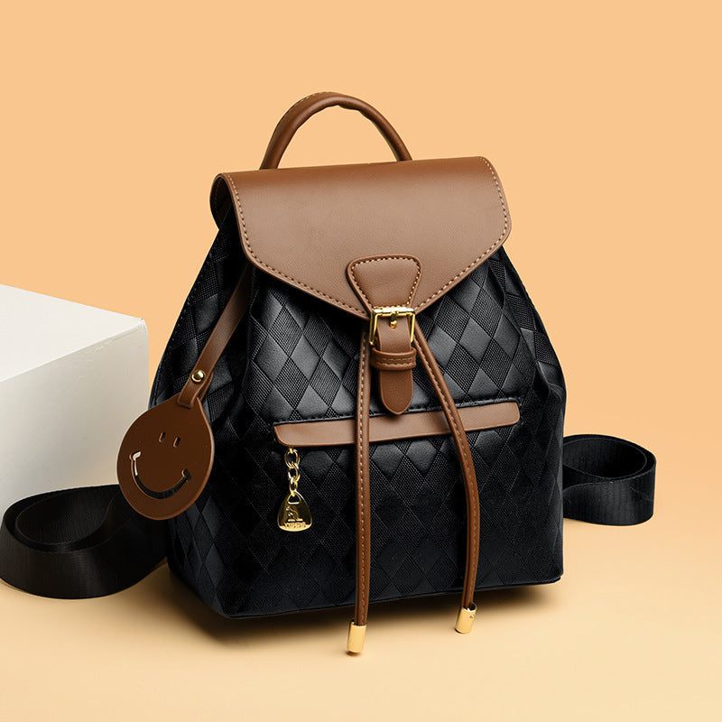 Trendy Multifunction Women's Leather Backpack