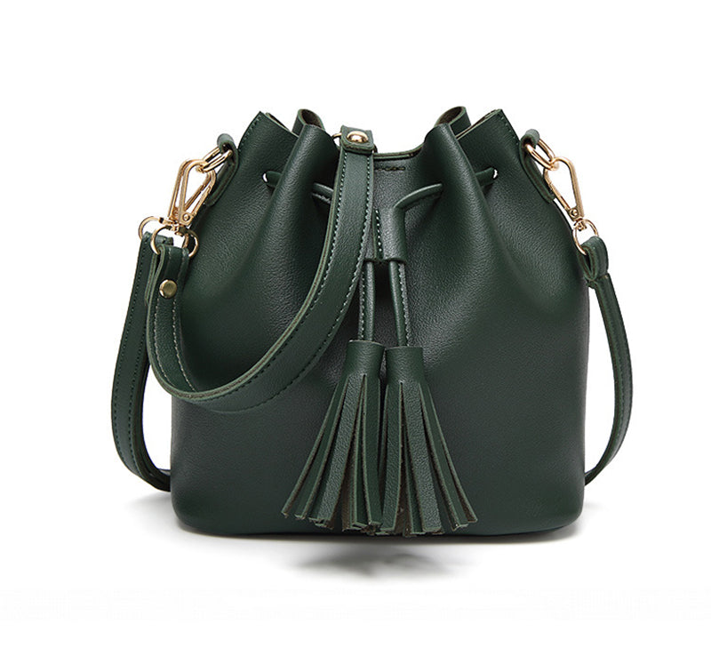 Fringe Bucket Bag - Chic Korean Style Tote & Crossbody