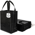 Shiny Black Gift Bags — 15 Pack