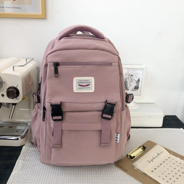 Waterproof Nylon Women's Backpack for School and Travel