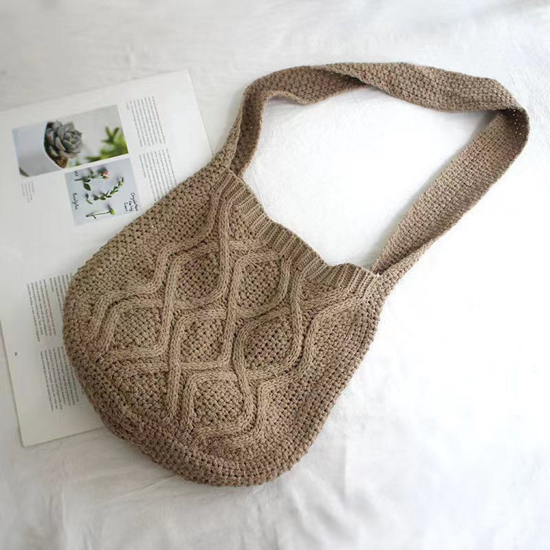 Fashionista's Crochet Carryall - Spacious Women's Bag