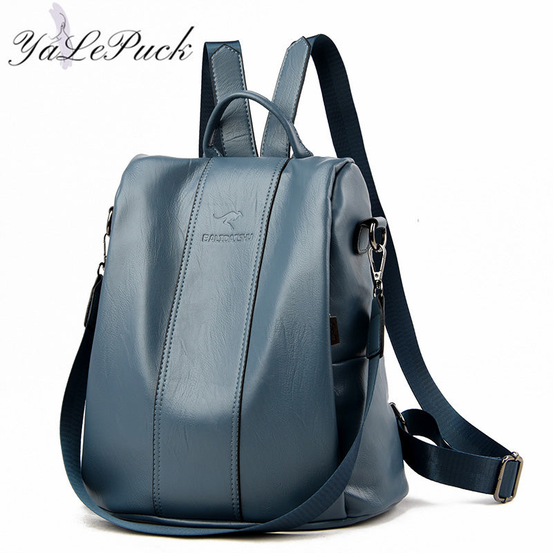 Chic Secure Leather Backpack for Women