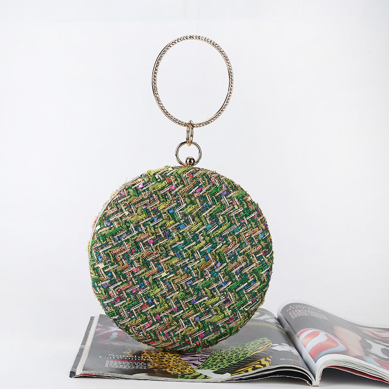 Woven Evening Clutch Bag for Dinner & Parties