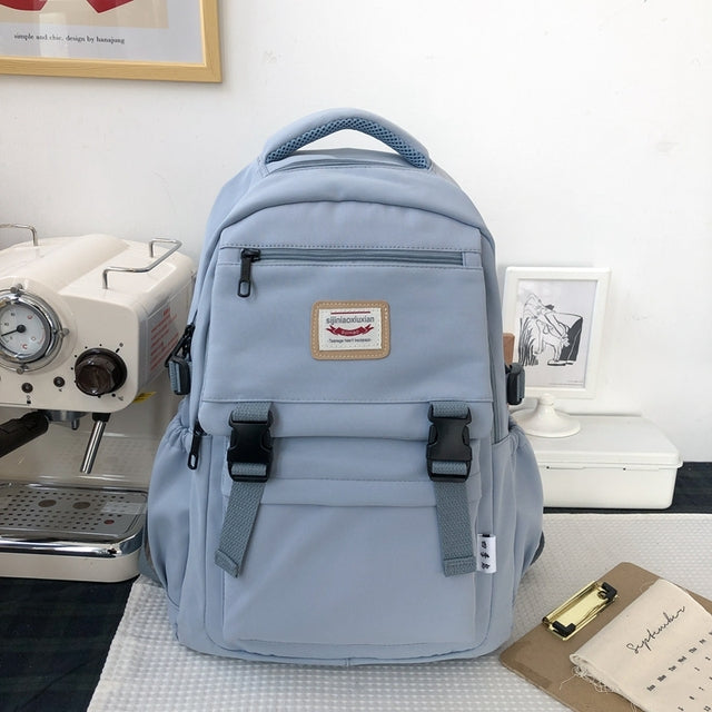 Waterproof Nylon Women's Backpack for School and Travel