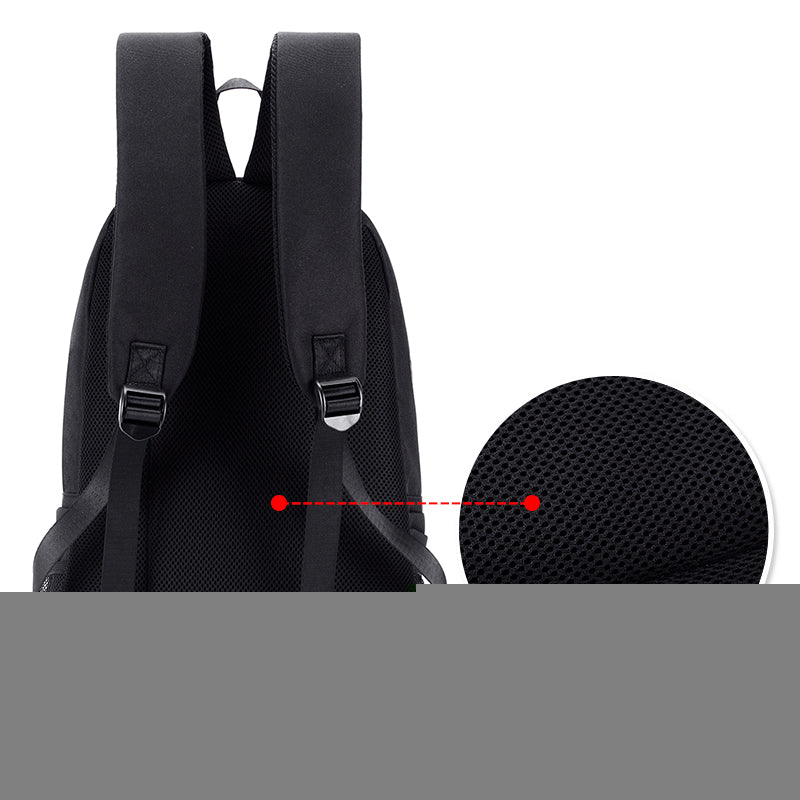 Shark USB Function Backpack for Students (Dual Shoulder Bag)
