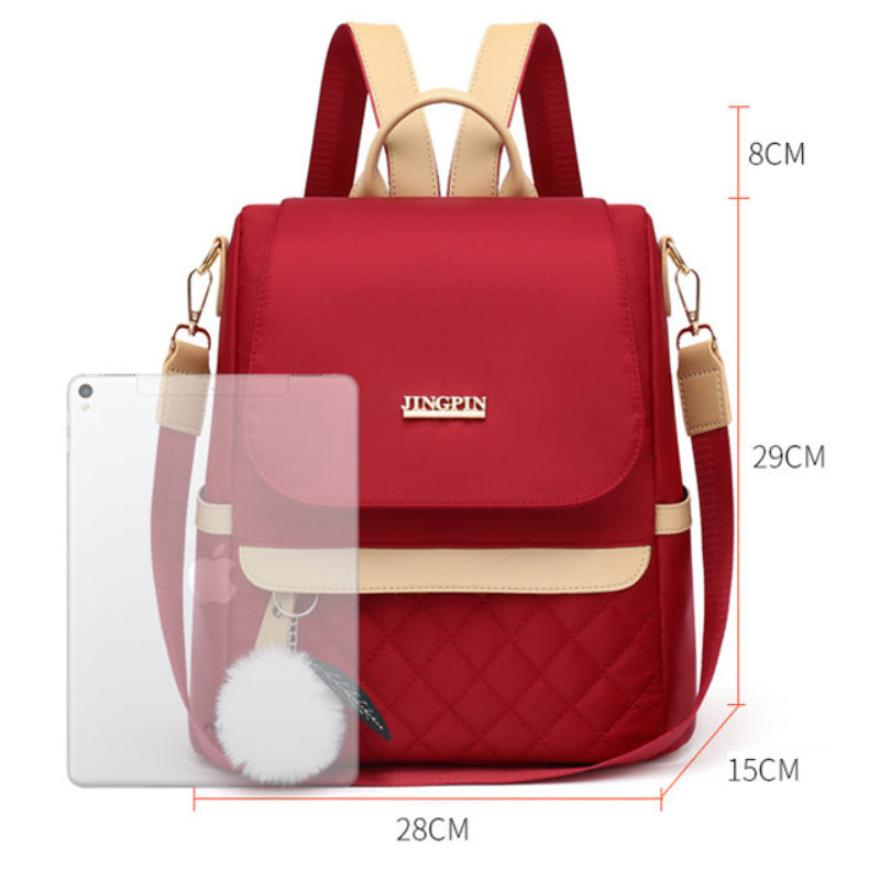 Fashion Anti-Theft Solid Color Women’s Travel Backpack