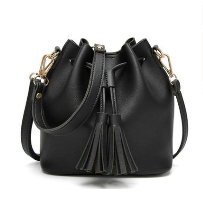 Fringe Bucket Bag - Chic Korean Style Tote & Crossbody