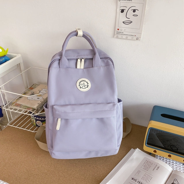 Waterproof Nylon Women Backpack for Travel and School