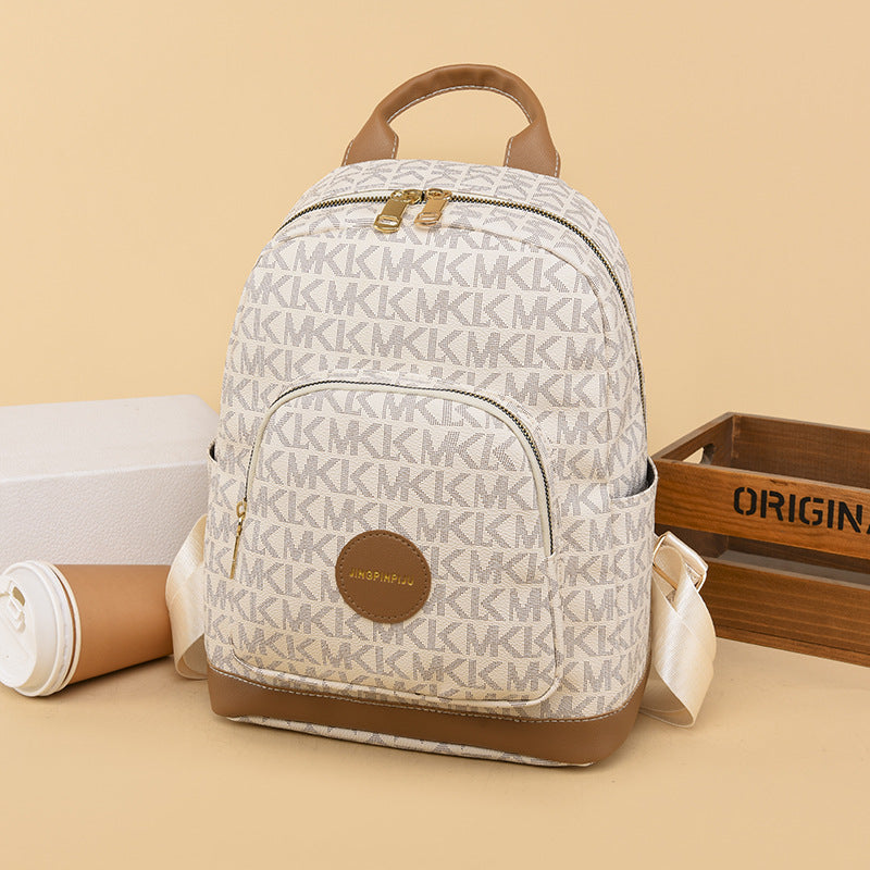 Retro Print Design Anti-Theft Large Capacity Backpack