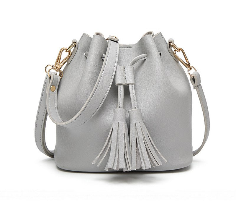 Fringe Bucket Bag - Chic Korean Style Tote & Crossbody