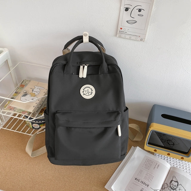 Waterproof Nylon Women Backpack for Travel and School
