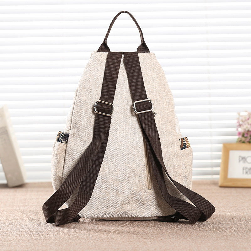 Ethnic Style Women's Backpack - Lightweight Travel Bag