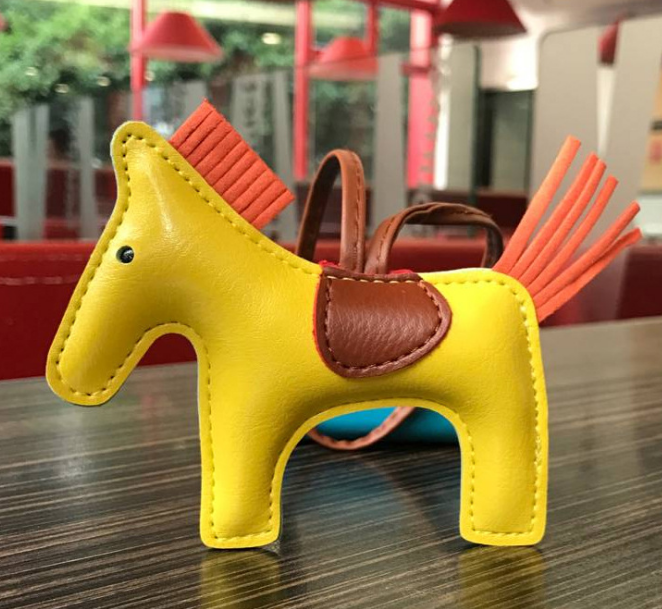 Handmade PU Leather Pony Keychain & Bag Charm