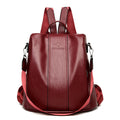 Chic Secure Leather Backpack for Women