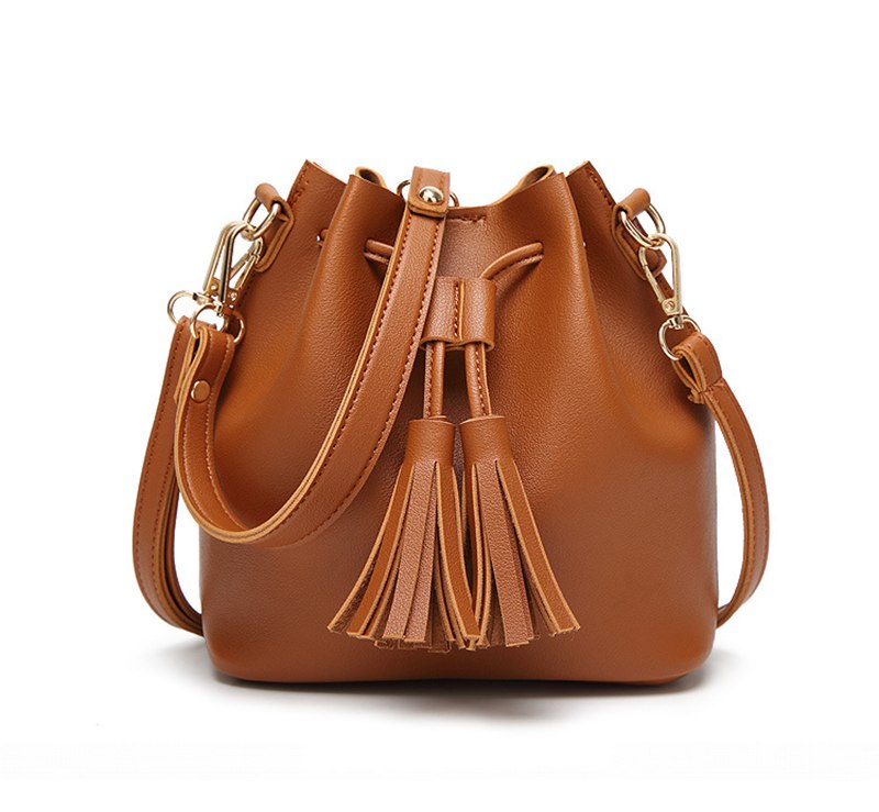 Fringe Bucket Bag - Chic Korean Style Tote & Crossbody