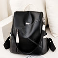 Anti-Theft Soft PU Leather Women's Backpack Fashion
