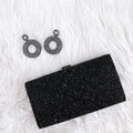 Rhinestone Evening Clutch with Satin Lining