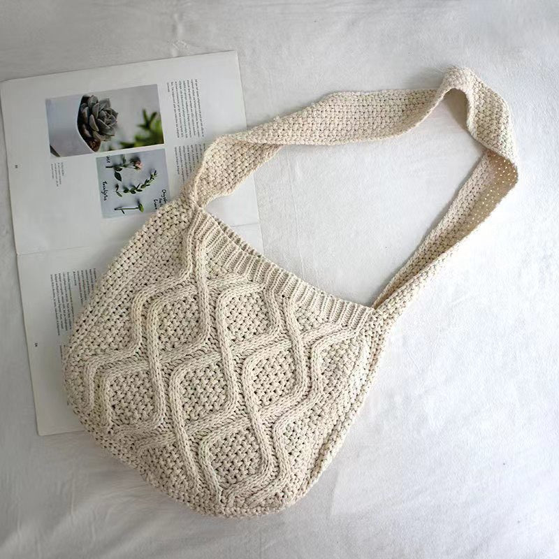 Fashionista's Crochet Carryall - Spacious Women's Bag
