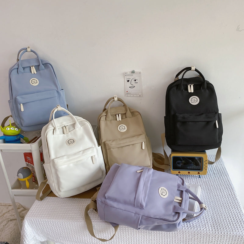 Waterproof Nylon Women Backpack for Travel and School
