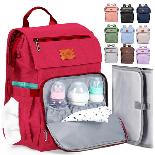 4-in-1 Diaper Bag Backpack with Changing Pad