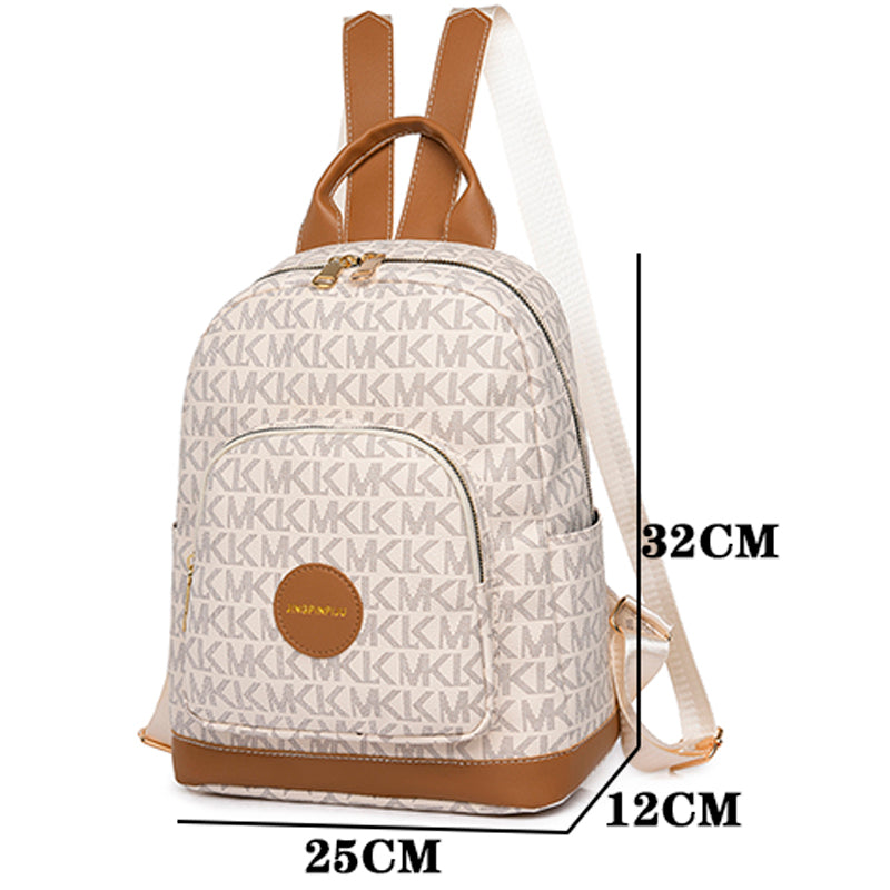 Retro Print Design Anti-Theft Large Capacity Backpack