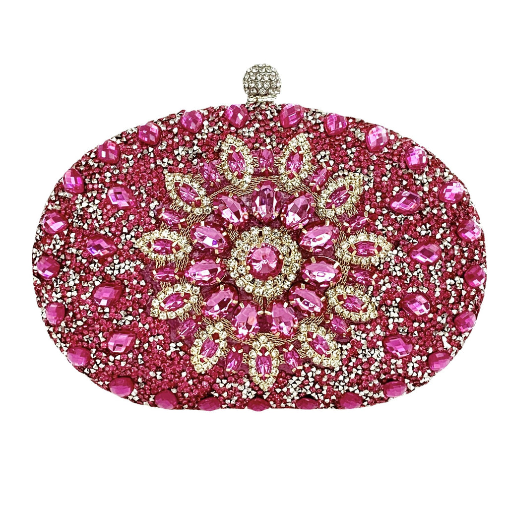 Sunflower Rhinestone Evening Bag, Clutch & Crossbody