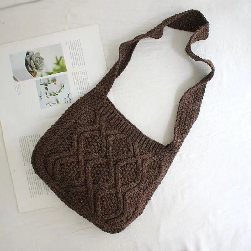 Fashionista's Crochet Carryall - Spacious Women's Bag