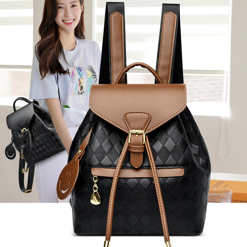 Trendy Multifunction Women's Leather Backpack