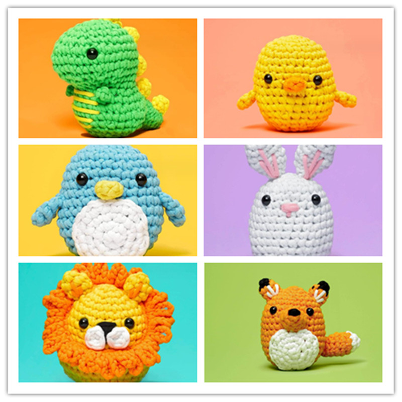 CHIKO PIKO DIY Cotton Crochet Animal Kit