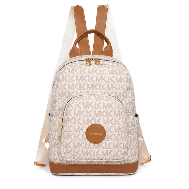 Retro Print Design Anti-Theft Large Capacity Backpack