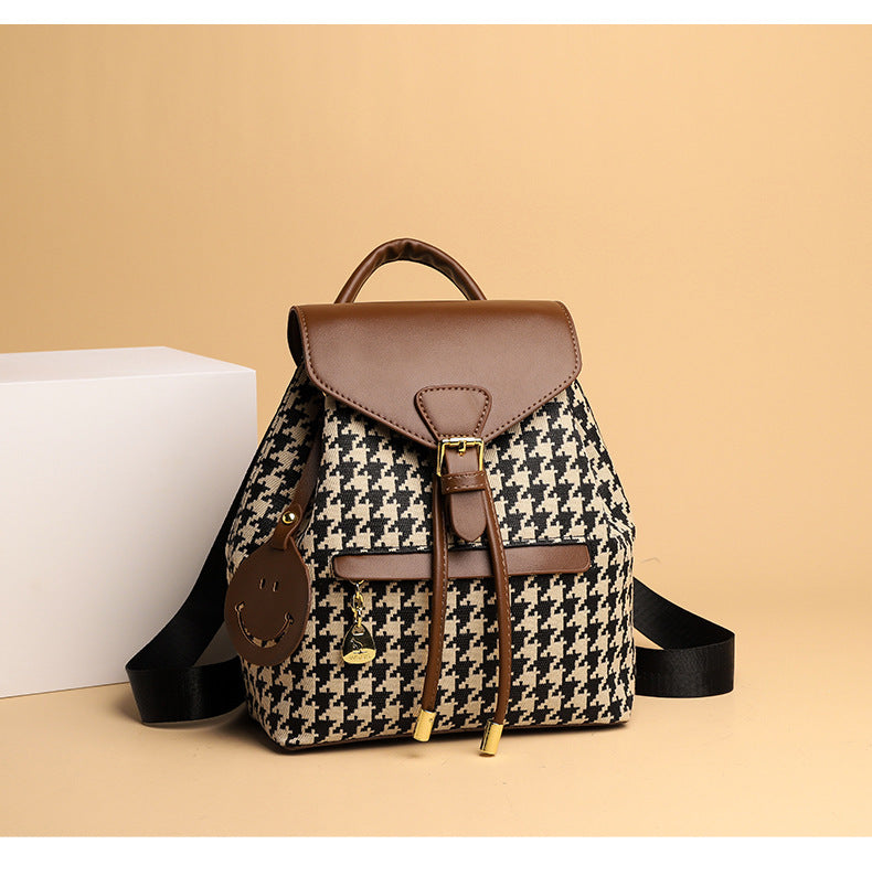 Trendy Multifunction Women's Leather Backpack