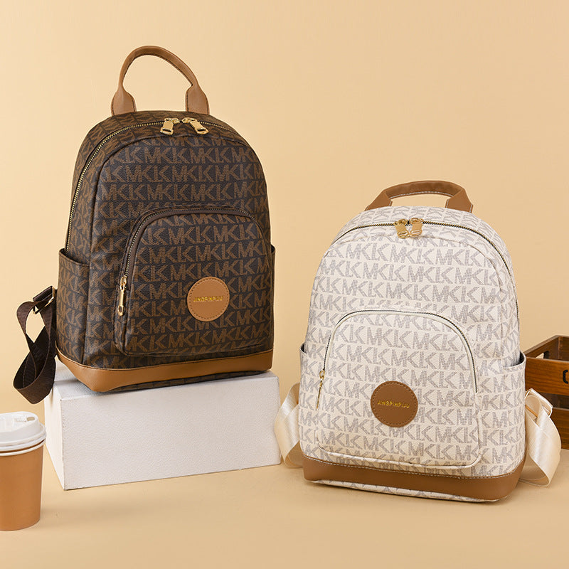 Retro Print Design Anti-Theft Large Capacity Backpack