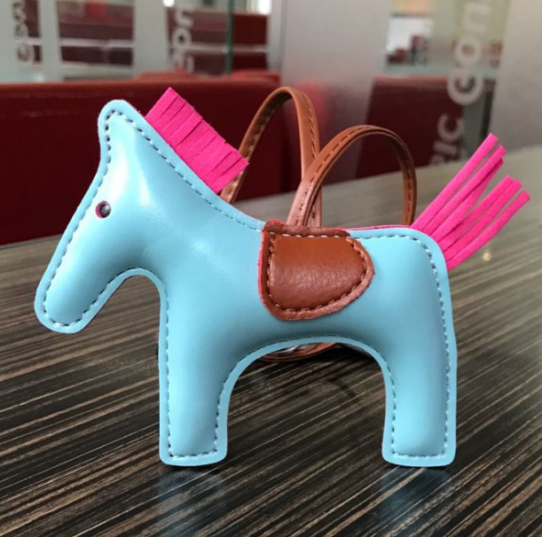 Handmade PU Leather Pony Keychain & Bag Charm