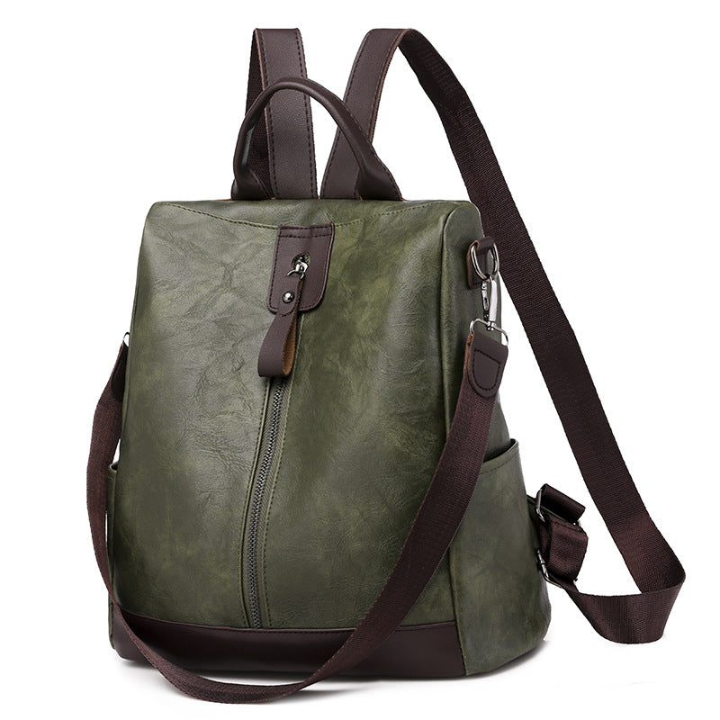 Large Capacity Anti-Theft Backpack for Women (PU Leather)