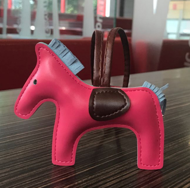 Handmade PU Leather Pony Keychain & Bag Charm