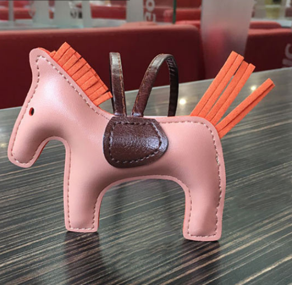 Handmade PU Leather Pony Keychain & Bag Charm