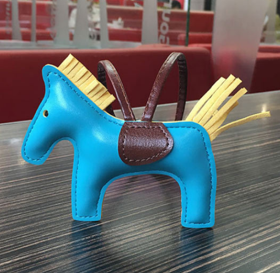 Handmade PU Leather Pony Keychain & Bag Charm