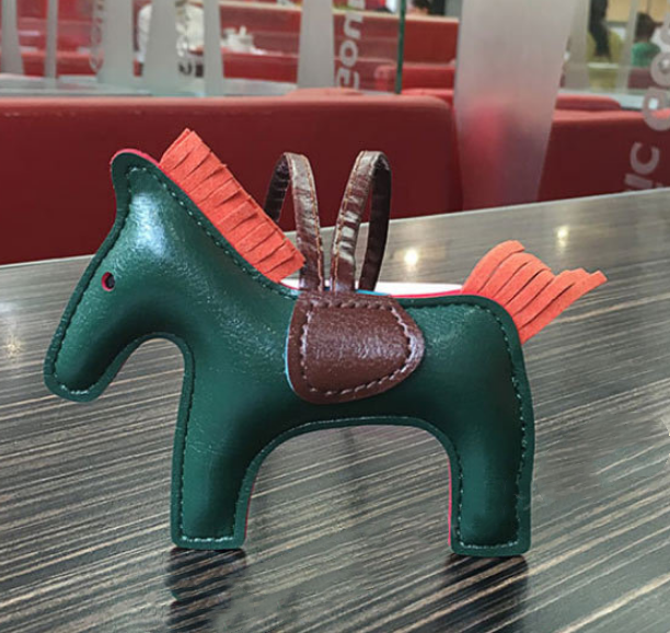 Handmade PU Leather Pony Keychain & Bag Charm