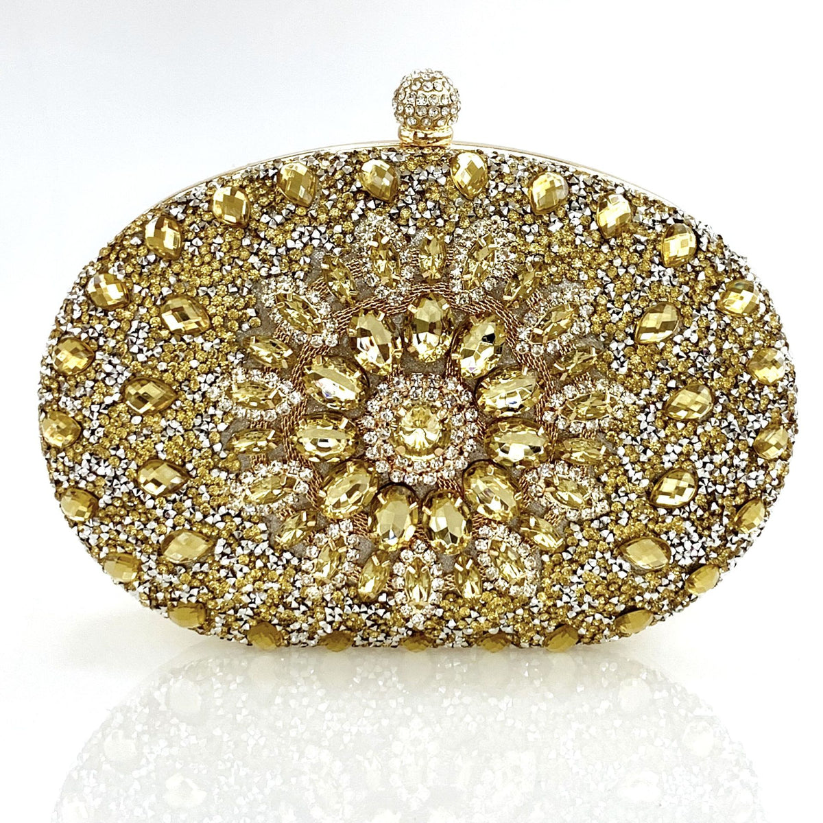 Sunflower Rhinestone Evening Bag, Clutch & Crossbody