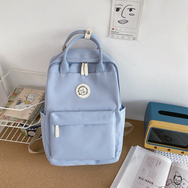 Waterproof Nylon Women Backpack for Travel and School