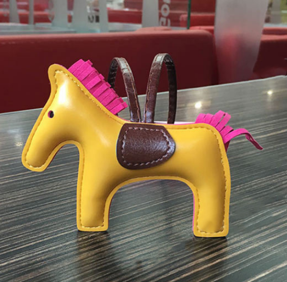 Handmade PU Leather Pony Keychain & Bag Charm